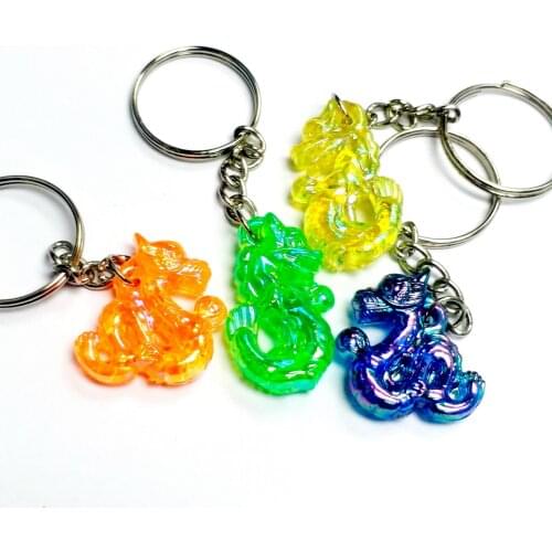 8 pcs Chinese Dragon with keychain 534 Charms Fashion Girl Kid birthday party favor Pinata Cake Topper Decoration DIY Home Craft