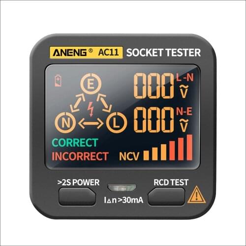 AC11 Circuit Breaker Finders Instruments Outlet Detector Ground Live Zero Line Polarity Phase Voltage Indicator Socket Tester