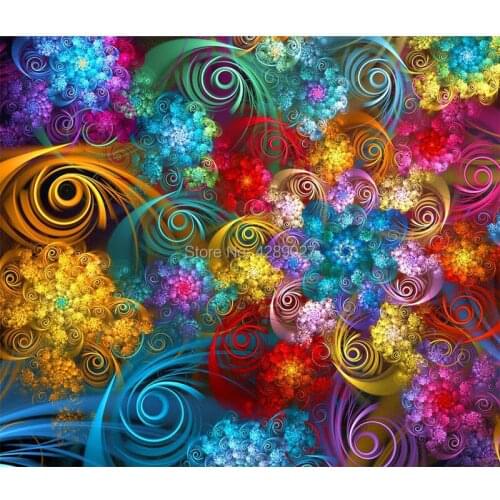 Diamond Embroidery Abstract Striped,Diamond Painting Kit Crystal,Cross Stitch Mosaic Puzzles,full square Round,flower,Home Decor
