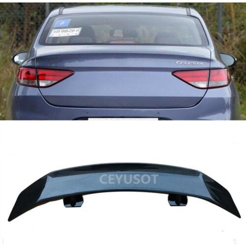 CEYUSOT For Universal WING Spoiler NEW OLD Hyundai Elantra ABS Material Car Trunk Rear Lip Tail Decorative Accessories 2005-2021