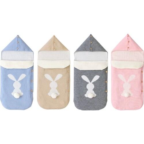 Baby Stroller Footmuff Sleeping Bag Knitted Envelopes Autumn Winter Sleepsack