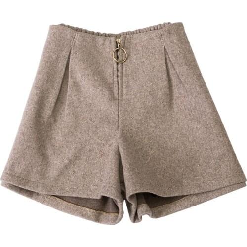 Black cloth shorts plus big size clothing for femme woman High waist 2020 Womens shorts clothes pants female A6253