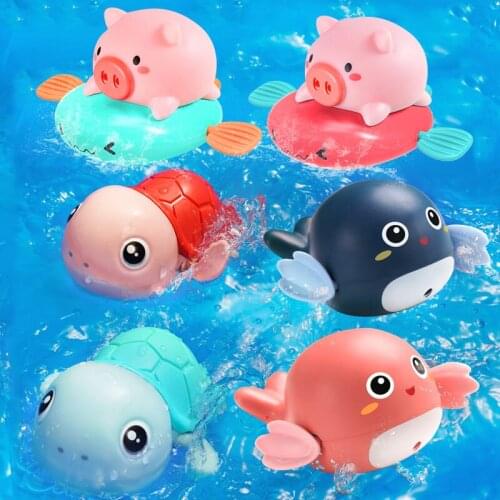 Childrens baby bath toys, girls, boys, children playing in the bathroom, small turtle baby toys swimming pool games