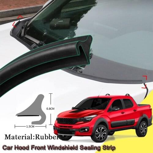 DIY Car Rubber Seal Strip Windshied Spoiler Filler Protect Edge Weatherstrip Strips Auto Accessories For Fiat Strada 2013-2021