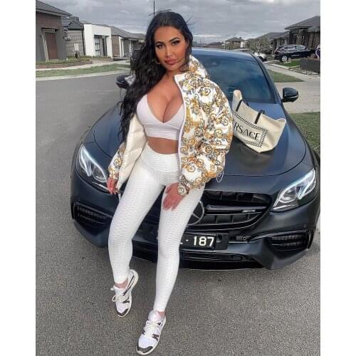 DPSDE 2020 women hot sale winter casual style short outwear long sleeve hooded collar zipper printed short outwear