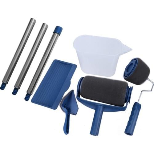 JOYLIVE 6-piece Multifunctional Household Seamless Roller Paint Brush Set Paint Brush Corner Brush Kit Roller Tool Set