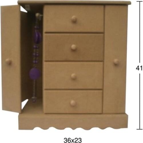 KU316 Jewelry Box, Hobby Wood Painting Mdf Box