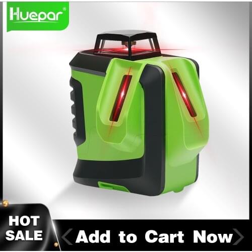 DEC TEAM Red Beams Laser Level Horizontal 2 Vertical Lines Plus Dot Point 360 Degree Self Leveling Tool Cross Line 622CR