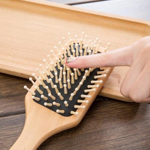 Anti-static SPA Head Massager Hair Brush Portable Wooden Massage Comb Air Cushion Hairdressing Comb Salon Hair Styling Tools