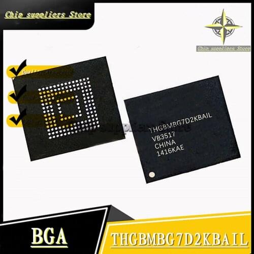 1PCS-10PCS) THGBMBG7D2KBAIL THGBMBG7D2KBA1L 16GB BGA EMMC Memory chip New and original