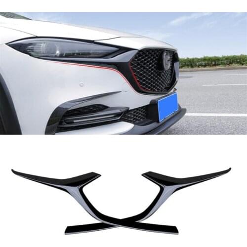 Car Grille Trim Strip For Mazda Cx-5 20172018 2019 2020 Cx5 Cx8 Front Bumper Full Star Racing Grills Cover Trim Accessories Gril