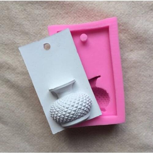 Half Flower Vase silicone mold DIY handmade car wardrobe aromatherapy pendant mould