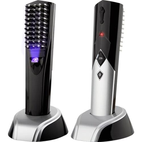 Anti Hair Loss Hair Growth Scalp Massage Vibration Negative Ion Comb Wireless High-frequency Anti Static Comb Hair Growth Care