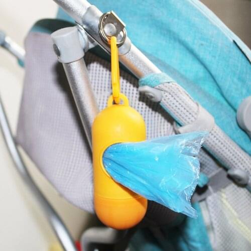 Removable Box with Hook Garbage Bag Baby Stroller Accessories Portable Stroller Organizer Baby Diapers Rubbish Bags Case