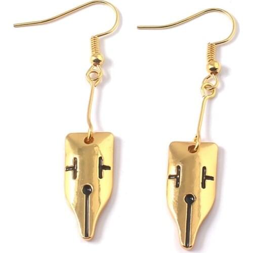 Anime Jojo Bizarre Adventure Kishibe Pen Nib Earring Cosplay Accessories Jewelry