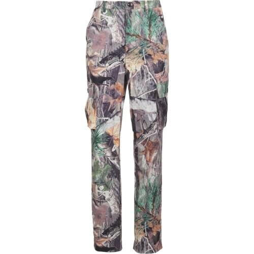 In the fall of the new leaves printing tooling straight slacks female fashion cargo pants women pants women