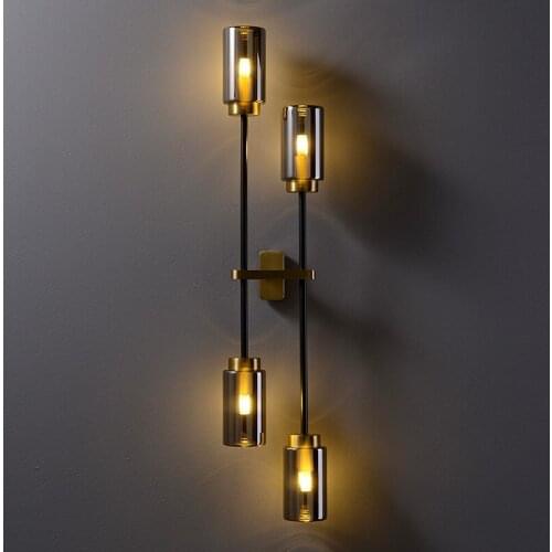 Post-modern brass wall Bedside Sconce Living room Wall Light G9 LED Study Lamp Nordic Lamp Bathroom decoration lighting lamp