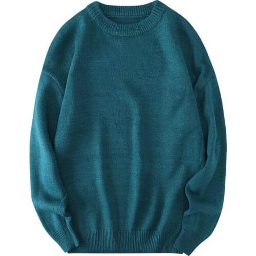 Asian Size Sweater Men 2021 New Fashion Brand Clothes Mens Jumpers Oversized Man Pullover Knitted Streetwear Soft Knitwear