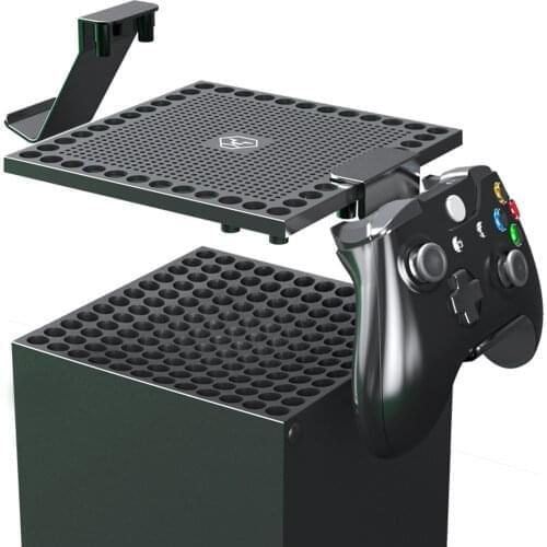 Vented Plate Dust Cover Controller Mount For Xbox Series S X Console Support For DualSense And Xbox Series X Controller Headset