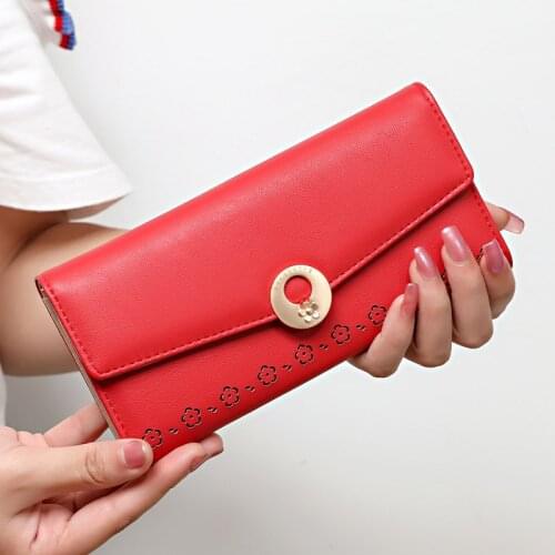 Wallet Women PU Leather Wallet Female Fashion Purse 3Fold Best Quality Women Long Coin Purse Many Card Wallets Carteira Feminina