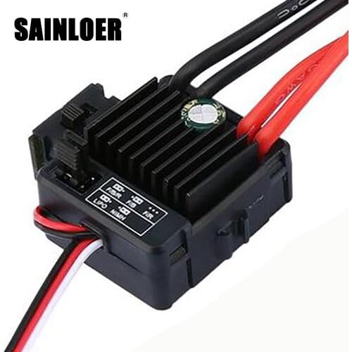 1/2pcs 1060 Brushed ESC 60A 2-3S LiPo Waterproof Electric Speed Controller for RC 1/10 Touring Cars Buggies Trucks Rock Crawlers
