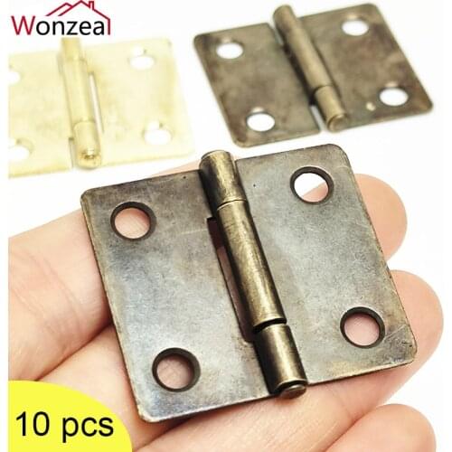10pcs 36x38mm Heavy Duty Large Jewelry Chest Gift Wine Music Wooden Box Case Cabinet Door Decoration Hinge Furniture Fittings