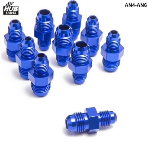 10PCS/LOT AN4-AN6 fitting for braided stainless steel hose (blue,H Q) FITTING HU-AN4-AN6