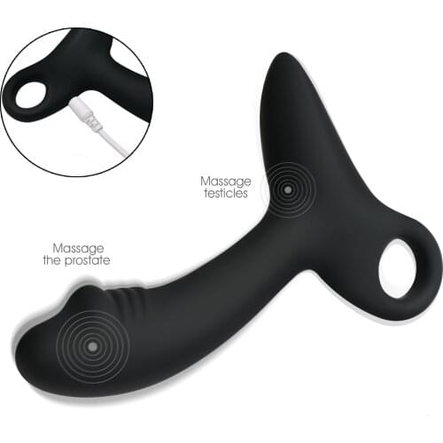 10 Speed Charging Dildo Vibrator Male Prostate Massager Real Penis Dildos G-spot Anal Plug Vibrator Sex Toys for Men Masturbator