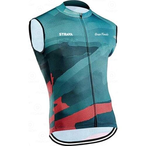 2021 New cycling jersey sleeveless MTB mens STRAVA lightweight windof wear breathable vests ciclismo hombre bicycle wind vest