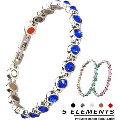 Women bracelet exquisite zircon bracelet magnetic therapy bracelet energy bracelet holiday gift bracelet