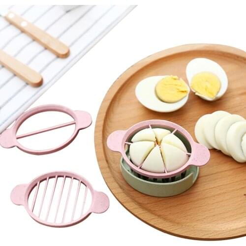 4 Pcs/set Egg Cutter Multifunction 3in1 Cut Egg Pidan Slicer Cutter Wheat Straw Household Cooking Egg Tools Creative Kitchenware