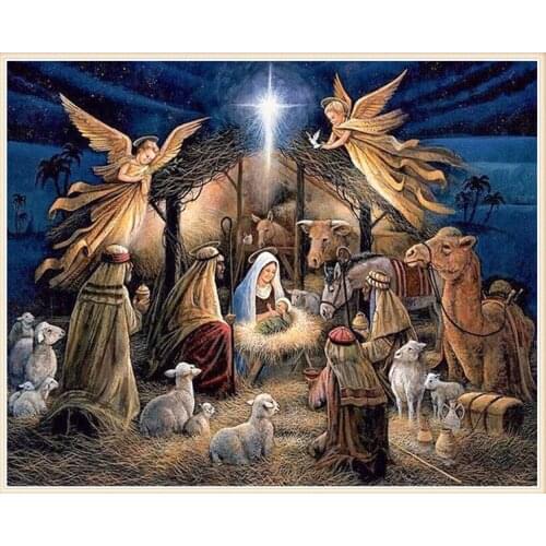 5D DIY diamond mosaic diamond embroidery bedroom Angel of the Virgin square point diamond paste diamond painting cross stitch