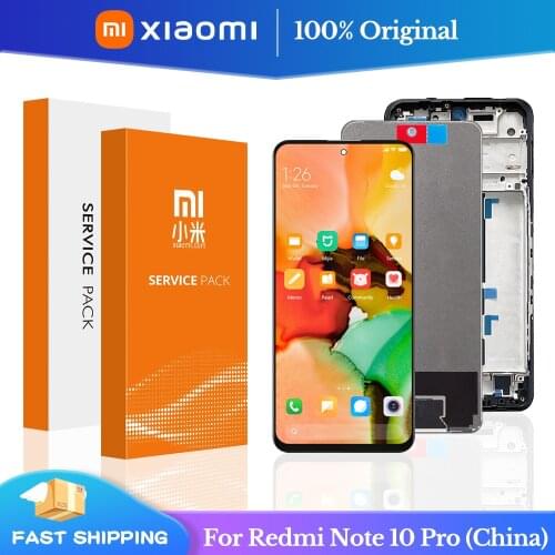 6.6'' Original For Xiaomi Redmi Note 10 Pro 5G lcd display Touch Screen Digitizer For Redmi note 10Pro Display China version