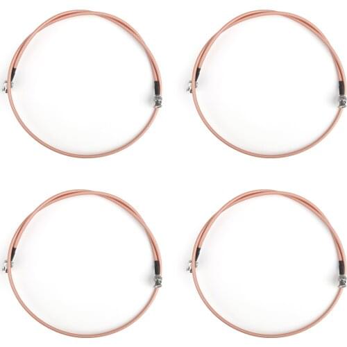 Artudatech 4Pcs 1M RG142 Cable BNC Male to BNC Male Plug RF Coaxial Pigtail Jumper Adapter 3ft Connector Parts