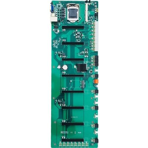B85 In-line BTC Multi-graphics 8 Card Motherboard Mine Board LGA 1150 ETH Large Space Motherboard Mine Board for Desktop