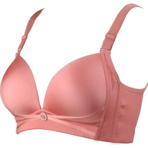 No Wire Big Breast Bra From 80B To 105D Big Size Women 4 Hook Push Up Smooth Full Cup Wire Free Bra Soutien-gorge Sexy bra
