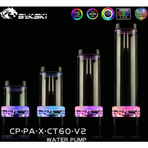 Bykski One-piece Pump&Reservoir A-RGB 5V Water Pump Box 300L/H Water Tank 3M Head PC Water Cooling Aluminum 20CM CP-PA-X-CT60-V2