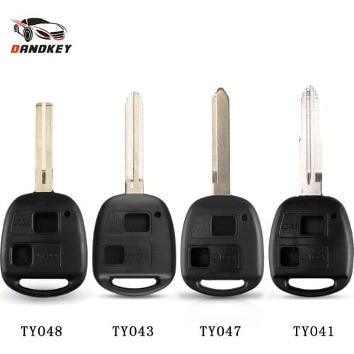 Dandkey No Logo Remote Key Shell For Lexus ES300 GS300 GS430 LS200 LS300 For Toyota Camry Rav4 Corolla Prado Yaris 2/3 Button