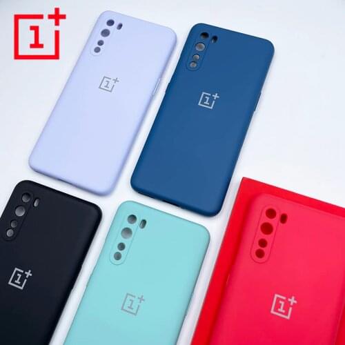 For OnePlus Nord Case Liquid Silicon Back Cover One Plus Nord 1+ Soft TPU Shockproof Camera Full Protectiver Shell
