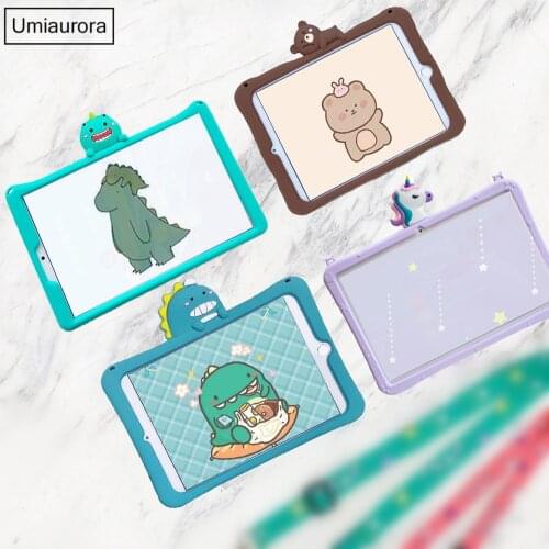 Kids Silicon Case for Huawei M5 Lite 8” T3 9.6 T5 10 10.1 M6 8.4 Protective Cover for MatePad T10 T10S Pro 10.8 10.4 Tablet Case