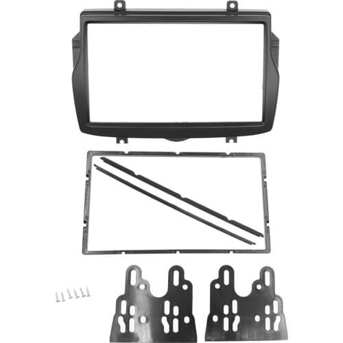 Double 2 Din Fascia for 2016 Daewoo Royale/Lada Vesta Radio DVD Stereo Panel Dash Mount Trim Installation Kit Frame