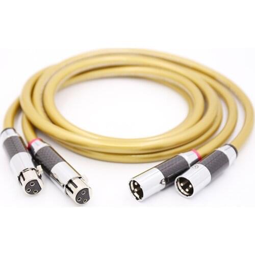 HI-End 5C Copper HIFI XLR Cable Pure OCC HIFI Dual XLR Male to Female Interconnect Cable