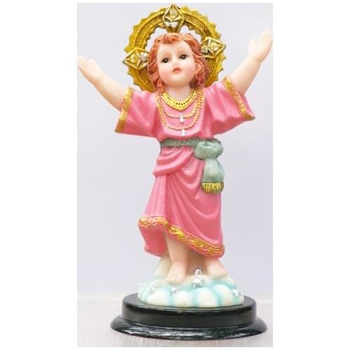 The Catholic icon Jesus Christ Child Holy baby figurine infant figures Nativity of the babe in the manger about 15cmx10cm