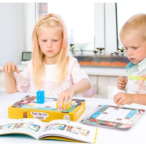 Fox Push Box Children Logical Thinking Building Block Early Educational Toy