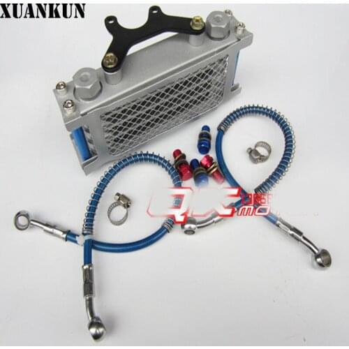 XUANKUN Monkey Bike Small Monkey Off-Road Motorcycle Modified Oil Cooler 4 Layer Color Screw
