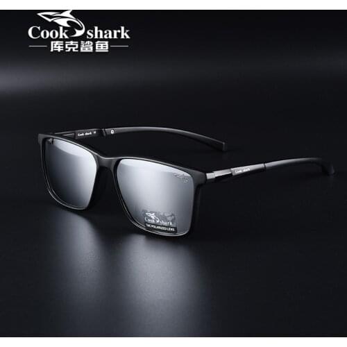 Cook Shark Polarized Sunglasses Mens Driving Drivers' Glasses Mens Trend UV Protection Sunglasses