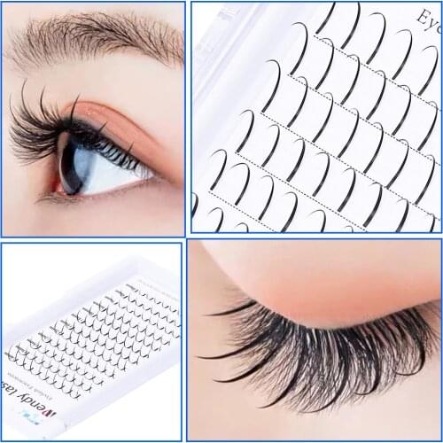 A/M Shape Lash Extension Premade Volume Fan Lashes Spikes False Eyelashes Fashion 3D Professional Makeup Flat Lashes Supplies