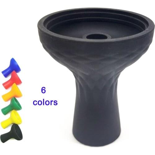 Unbreakable Silicone Hookah Flavor Holder One Hole Single Phunnel GEL Shisha Bowl Silicon Funnel Flavour Cup for Charcoal Burner