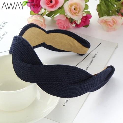 3 Style Girls Vintage Cross Headband Snake Pattern S Head Band 5 CM Wide Cloth Hair Band Princess Crown Women Hair Hoop 2019 1pc