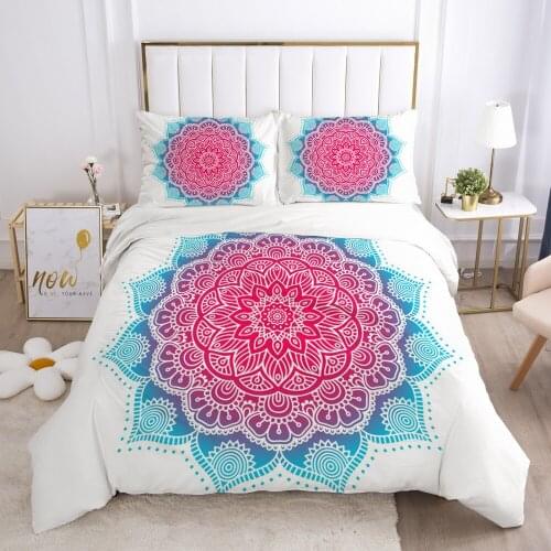 Customize 3D Bedding Sets Double King Size Duvet Cover Set Bohemia Quilt Case Pillowcases Bed Set Drop Ship